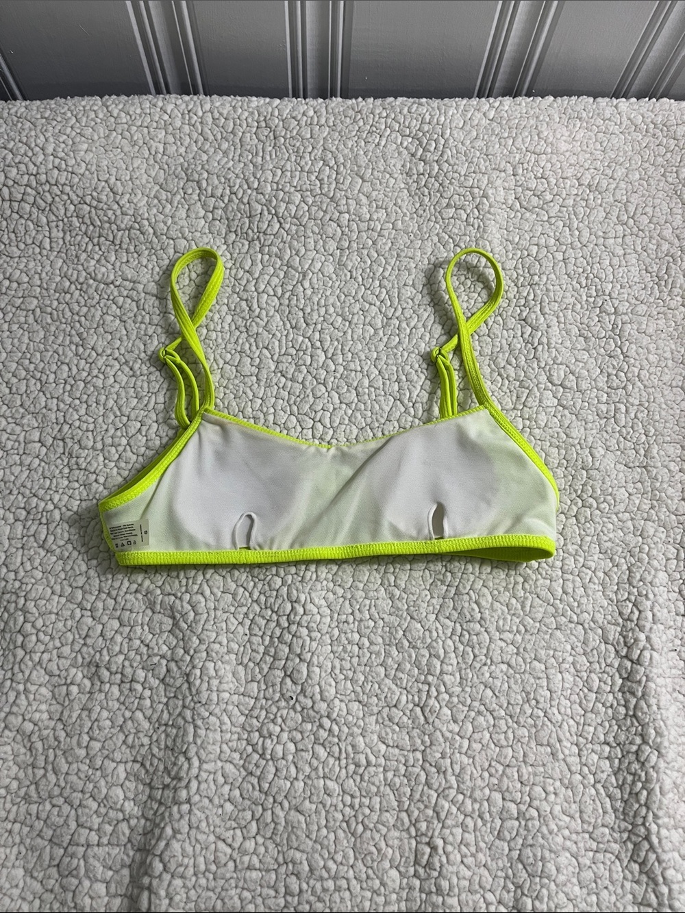 Neon Lime Ribbed Bikini Set - Picture 5 of 5